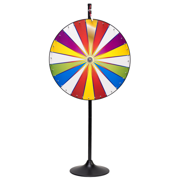 Color Prize Wheel With Stand & Base | Casino Supply